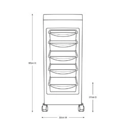 Glammar Kellie Budget Trolley -Pet Equipment Store AM GLAM3280 2