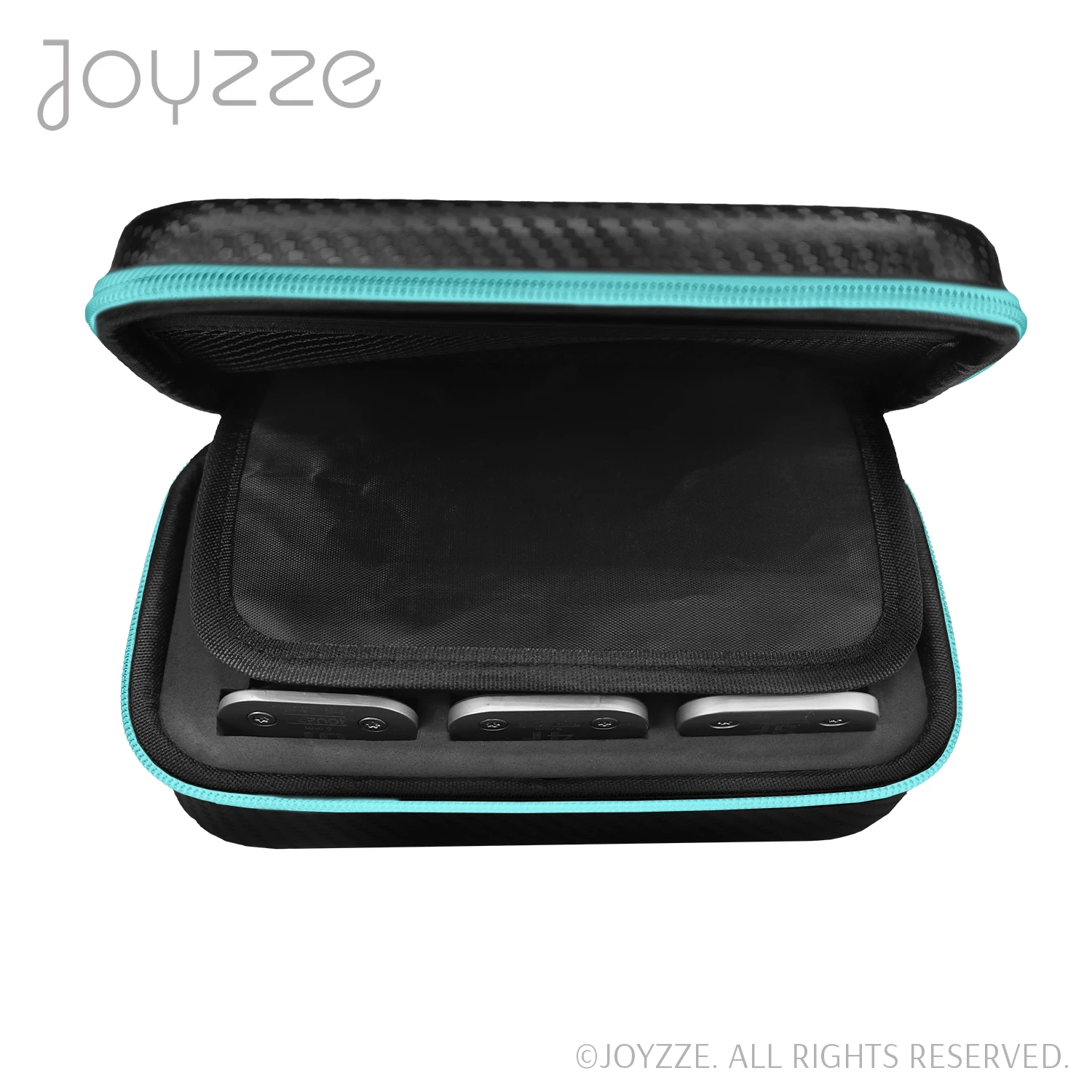 Joyzze Hard Blade Storage Case Fits 12 Blades - Neon Teal 6 Joyzze Hard Blade Storage Case Fits 12 Blades - Neon Teal - Image 4