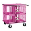 Aeolus 4-Berth Show Trolley With 6" Rubber Wheels - Large [Pink] -Pet Equipment Store T KB511NAF PK Kit6W