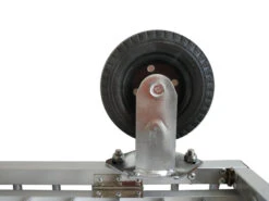 Aeolus 4-Berth Show Trolley With 6" Rubber Wheels - Large [Silver] -Pet Equipment Store T KB511NAF SL Kit6W 3