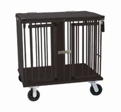 Aeolus 2-Berth Show Trolley With 6" Rubber Wheels - Large [BLACK]