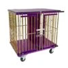 Aeolus 2-Berth Show Trolley With 4" Nylon Wheels [Gold And Purple] -Pet Equipment Store T KB511NAT GP Kit