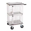 Aeolus 2-Berth Double Deck Show Trolley With 6" Rubber Wheels - XSmall [Silver] -Pet Equipment Store T KB514NAT SL Kit6W